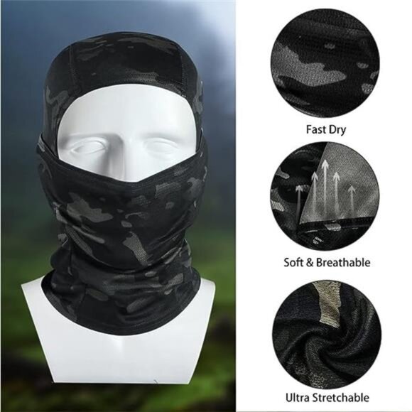 Balaclava Face Mask Ski Mask for Men Women,Shiesty Mask UV Protector - Picture 2 of 7